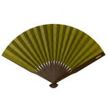 西川庄六商店 大風量扇子 抹茶 24cm