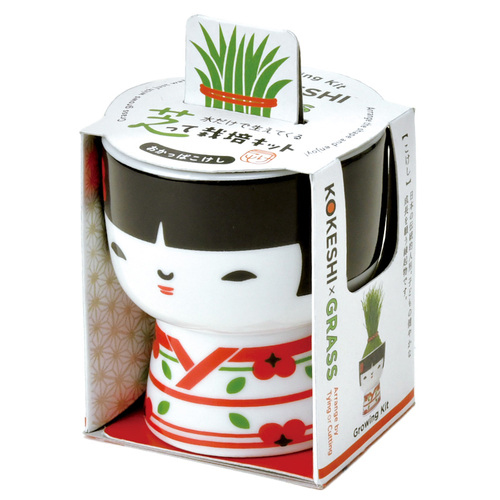 聖新陶芸 芝って栽培キット KOKESHI おかっぱ GD1048-3