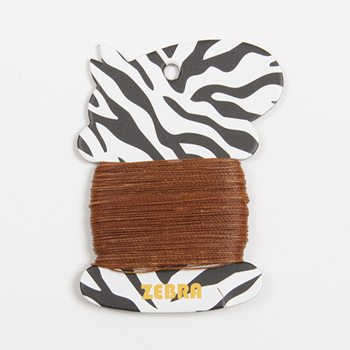 クラフト社 ZEBRA ロウビキナイロン糸 045 ブラウン Φ0.45mm×30m