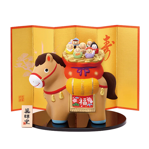 正月用品】 薬師窯 錦彩招福午 七福神 64｜【ハンズネットストア】
