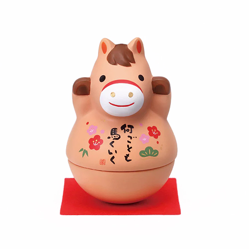 正月用品】 薬師窯 錦彩招福 おきあがり午 85｜【ハンズネットストア】