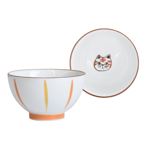 波佐見焼 ねこきぶん飯碗 とら｜【ハンズネットストア】