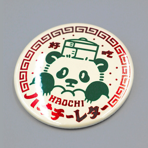 ロッカク（ROKKAKU） ROKKAKU×オビワン 箔押し缶バッジ ハオチーレター