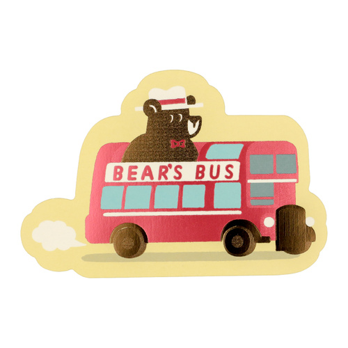 ロッカク（ROKKAKU） ROKKAKU×オビワン ダイカットポストカード BUS
