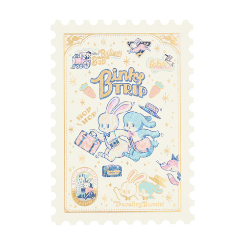 ロッカク（ROKKAKU） ROKKAKU×オビワン 切手型ポストカード Binky TRIP
