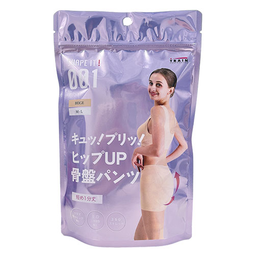 骨盤シェイプ シェイプイット！（SHAPE IT！） ヒップUP骨盤パンツ 1分丈 M－L