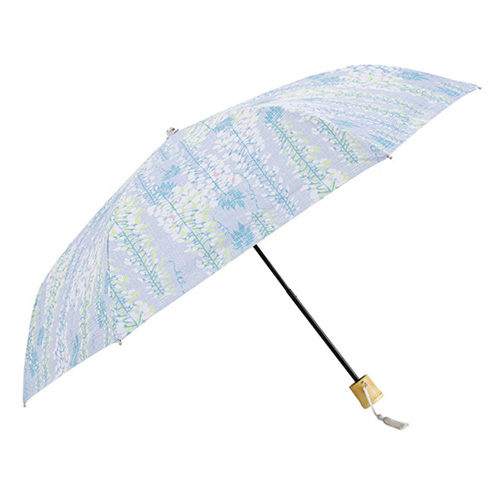河馬印本舗 晴雨兼用折りたたみ日傘 50cm 藤（薄紅藤／うすべに