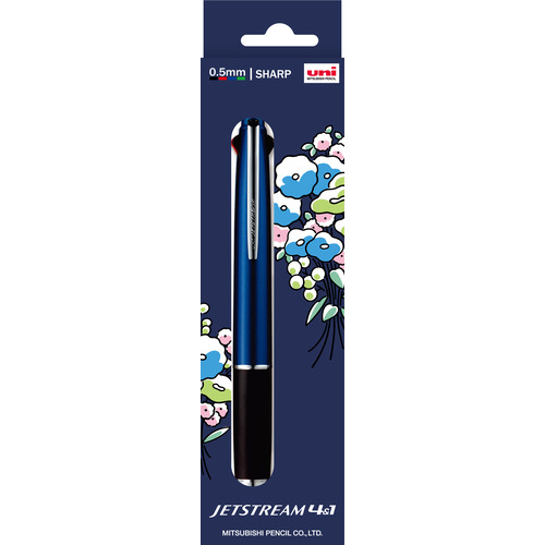 三菱鉛筆 ジェットストリーム 花言葉セット 4 1ネイビー 0 5mm 数量限定 ボールペン 多機能ペン ハンズネットストア