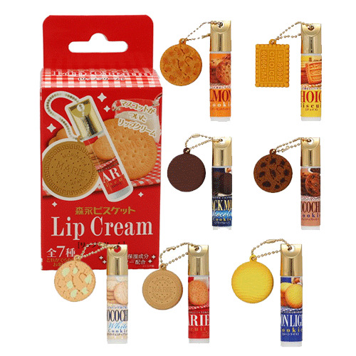 森永ビスケット ミニチュアマスコット付き リップクリーム フルコンプセット 粧美堂 森永ビスケットマスコット付き リップクリーム｜【ハンズネット