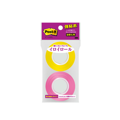【クリックで詳細表示】3M 強粘着ロール見出し12mm幅 SSR-R12YP