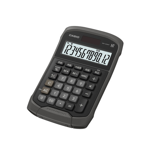 カシオ 防水・防塵電卓 デスクタイプ 12桁 WD-320MT | カシオ 防水・防塵電卓 デスクタイプ 12桁 WD-320MT-N