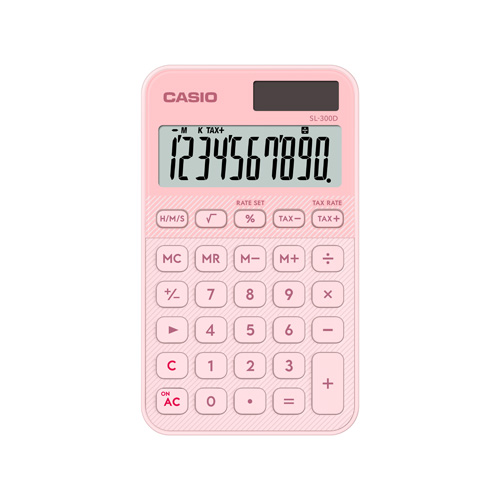 カシオ（CASIO） カラフル電卓 手帳タイプ 10桁 SL－300D－LP