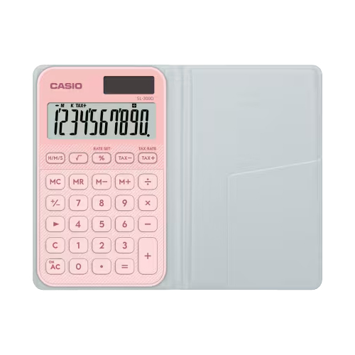 カシオ（CASIO） カラフル電卓 手帳タイプ 10桁 SL－300D－LP