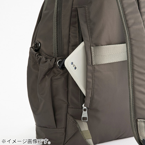 ハンドメイド　ラウンドリュック　グレーブラック　ナツ W&.Day/Night クルホ ラウンドリュック 13.3インチPC収納 15297