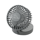 エレコム(ELECOM) 収納型USB デスクファン FAN-U193GY グレー