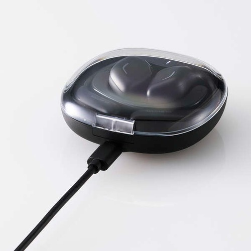 ELECOM - ELECOM　オープンイヤー型ワイヤレスヘッドホン　LBT-OWS01BK　スモーキーブラック オープンイヤー型ワイヤレスヘッドホン - LBT-OWS01BK