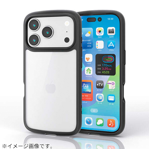 即日発送★iPhon17ProMax★タッチパネル★有機ELハード★耐水シール iPhone17Pro】 エレコム（ELECOM） TOUGH SLIM LITE フレームカラー