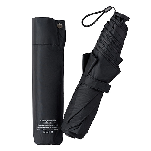 hands＋ 風が抜ける傘 55cm ブラック｜【ハンズネットストア】