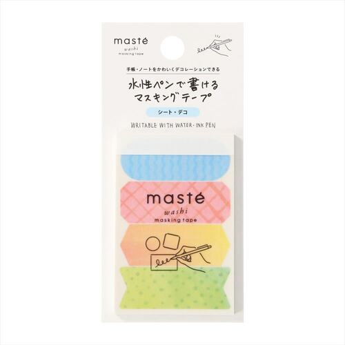 マークス（MARK'S） 水性ペンで書けるマスキングテープ シートデコ MST