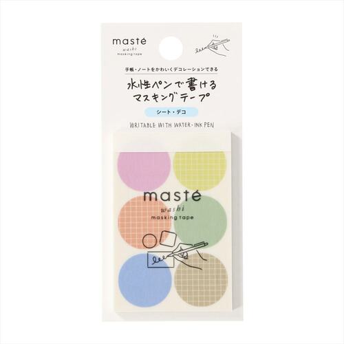 マークス（MARK'S） 水性ペンで書けるマスキングテープ シートデコ MST