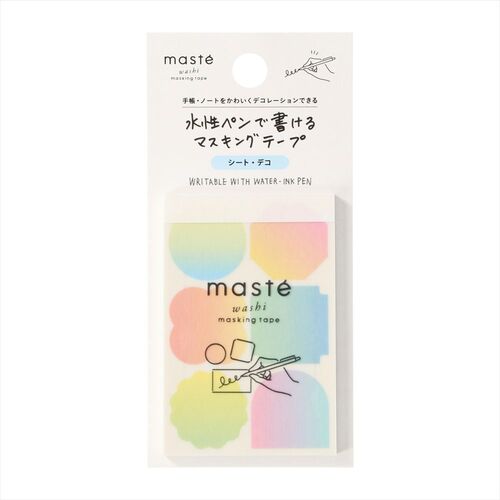 マークス（MARK'S） 水性ペンで書けるマスキングテープ シートデコ MST