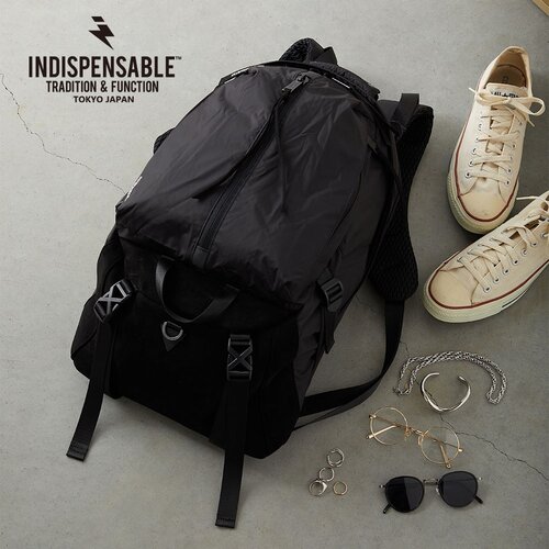 新品INDISPENSABLE【インディスペンサブル】バックアップリュック INDISPENSABLE / インディスペンサブル】BACKPACK TRILL LITE