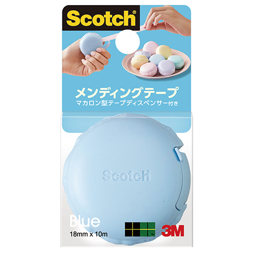 3M スコッチ メンディングテープ ディスペンサー付き 810MCR ブルー