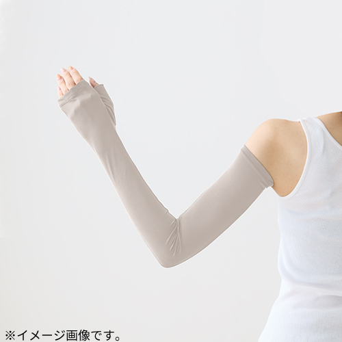 岡本 プラチナモア 冷感アームカバー親指カバー グレージュ｜【ハンズ