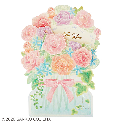 サンリオ ガラス瓶に花 4261 カード ポストカード グリーティングカード 東急ハンズネットストア