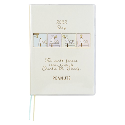 21年10月始まり サンリオ スヌーピー コマダイアリー B6 ウィークリー ベージュ 月曜始まり 手帳 ダイアリー ダイアリー 東急ハンズネットストア