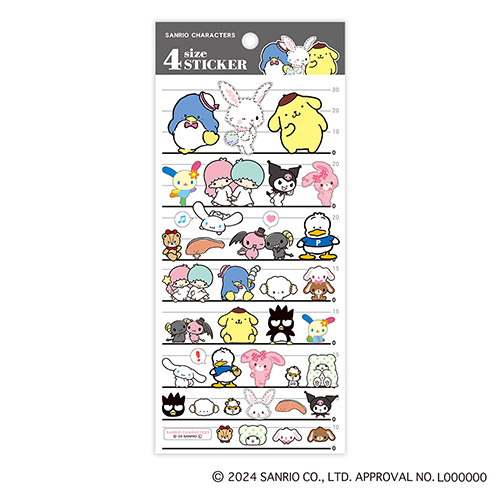 カミオジャパン 4サイズステッカー サンリオキャラクターズ3