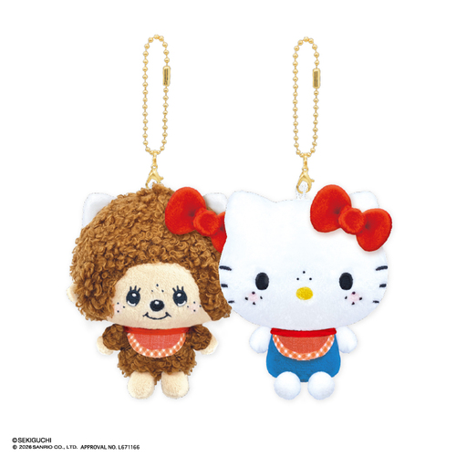 クラックス ニコぬいキーホルダー 131346 モンチッチ×ハローキティ
