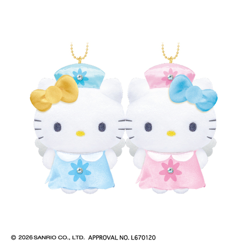 クラックス ニコぬいキーホルダー 136223 ハローキティ×ハローミミィ