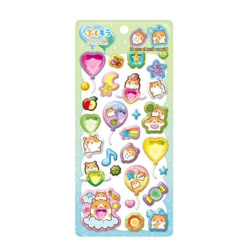 クラックス ぷくキラバルーンステッカー 136514 ハムちゃん｜【ハンズ