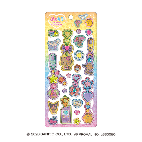 クラックス ぷくキラチャームステッカー 137730 サンリオ
