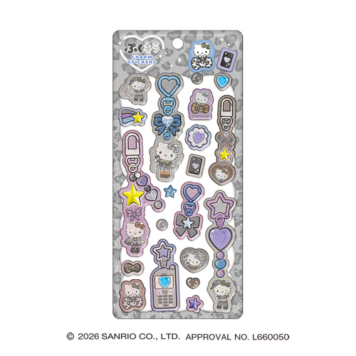 クラックス ぷくキラチャームステッカー 137732 ハローキティ