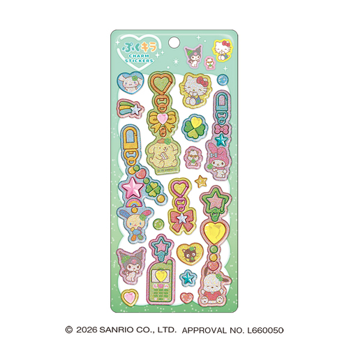 クラックス ぷくキラチャームステッカー 137736 サンリオ