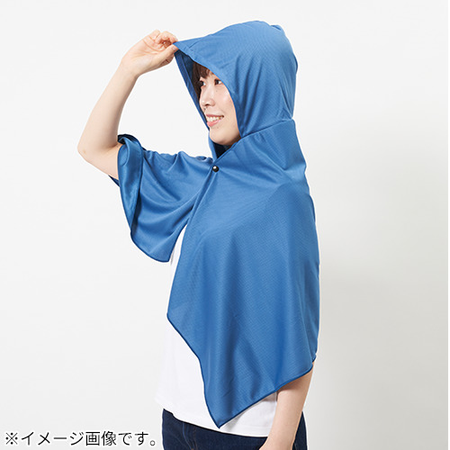 山善（YAMAZEN） クーリングポンチョ KF1－CP マリンブルー