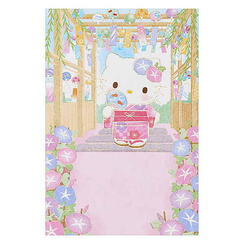 サンリオ サマー ポストカード ハローキティ 風鈴棚 037478 3枚入