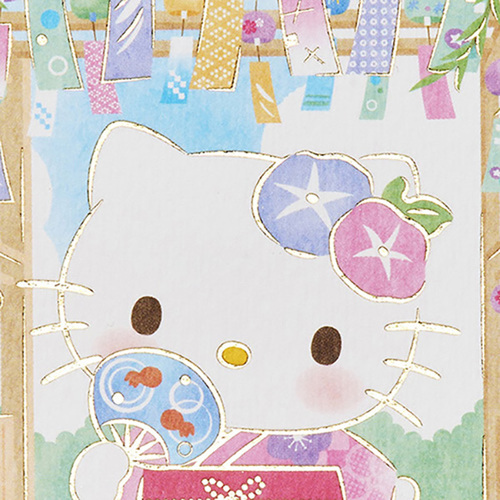 サンリオ サマー ポストカード ハローキティ 風鈴棚 037478 3枚入