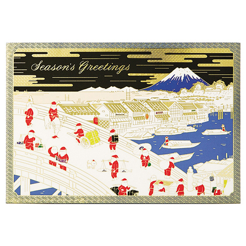 クリスマス】 サンリオ 和風クリスマス 浮世絵風金線サンタ 238678