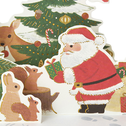 クリスマス】 サンリオ クリスマス リースのアーチにサンタと動物