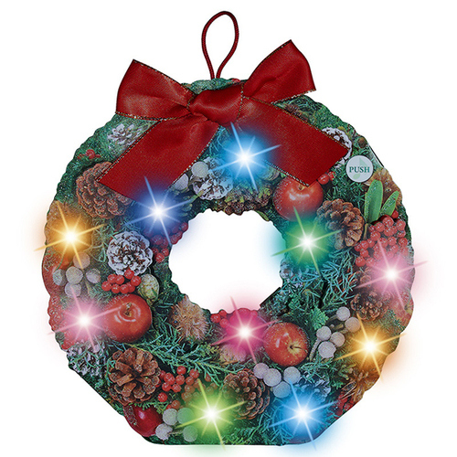 クリスマス】 サンリオ クリスマス ライト＆メロディー リース 243981