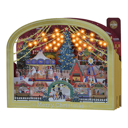 クリスマス】 サンリオ クリスマス ライト＆メロディー 金の枠に