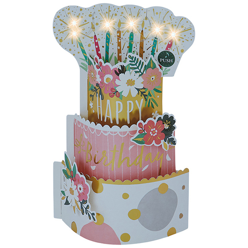 サンリオ 誕生日祝い ライト&メロディー 3段ケーキ 482552
