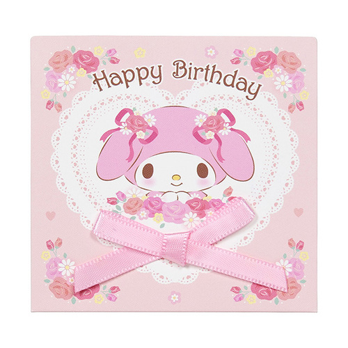 サンリオ 誕生日祝い ミニカード マイメロディ ピンクのリボン 656984