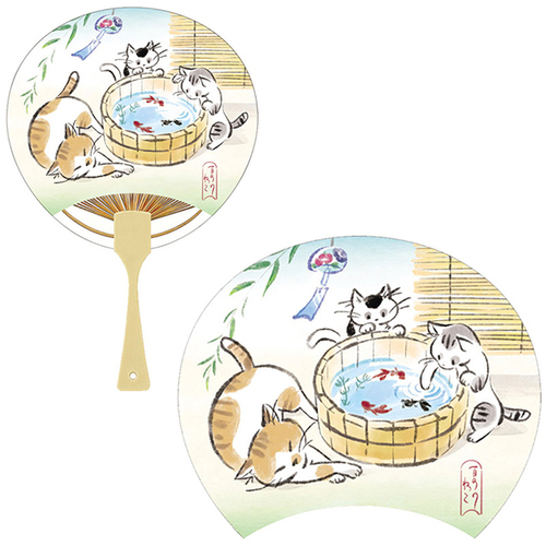 サンリオ サマー ネコと金魚うちわ 689343｜【ハンズネットストア】