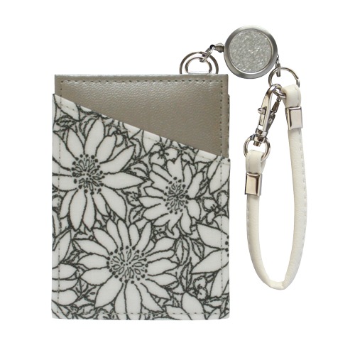 【クリックで詳細表示】A.Y.Judie リールパス グリッターフラワー ホワイト