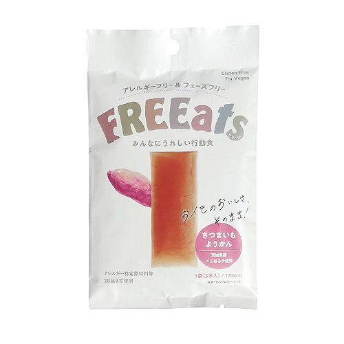 グランデックス フリーツ(FREEats) さつまいもようかん 3本入り ※軽減税率対象商品