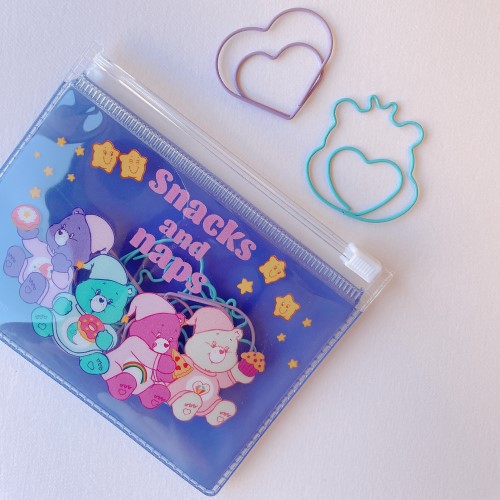 S＆C ケアベア（Care Bear） ゼムクリップ(ケース入り) ブルー